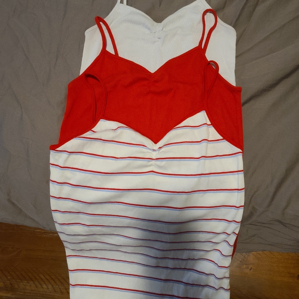Ruched Bust Tank Tops
